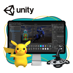 Мир игр на Unity 2D на популярном движке + AI-помощники - КИБЕРшкола программирования для детей, компьютерные курсы для школьников, начинающих и подростков - KIBERone г. Зеленоградск