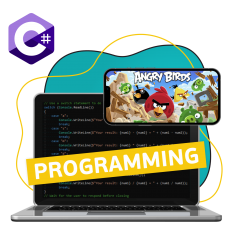 Программирование на C#. Удивительный мир 2D-игр - КИБЕРшкола программирования для детей, компьютерные курсы для школьников, начинающих и подростков - KIBERone г. Зеленоградск