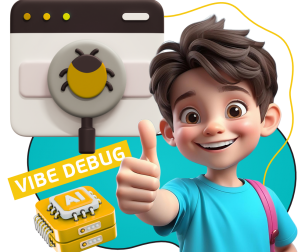Тестирование & Vibe Debug. Охотники за багами - КИБЕРшкола программирования для детей, компьютерные курсы для школьников, начинающих и подростков - KIBERone г. Зеленоградск