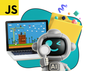 Язык программирования JavaScript + AI. Проектное обучение + геймификация + AI-помощники - КИБЕРшкола программирования для детей, компьютерные курсы для школьников, начинающих и подростков - KIBERone г. Зеленоградск